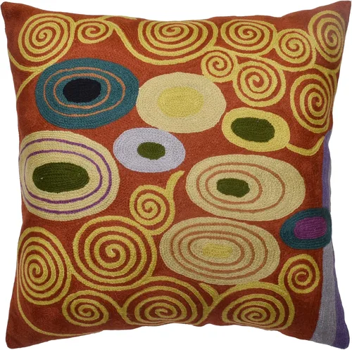 Vista 9 de Klimt - Funda de almohada moderna azul para sofá Almohadas contemporáneas azules Cojín de silla moderno abstracto Almohada moderna