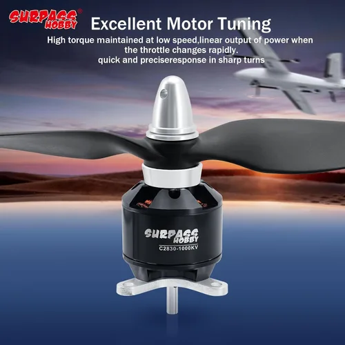 Vista 5 de Surpass C2830 1000KV Motor sin escobillas para aviones RC Ala fija