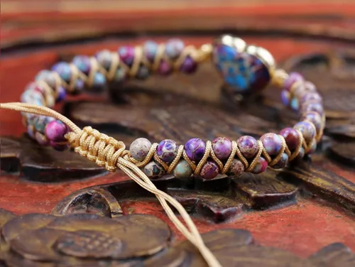 Vista 4 de ZOSOJONA Women Handmade Boho Wrap Bracelets Natural Stone Variety Beads Strand Bracelet