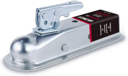 Vista 18 de NBJINGYI Acoplador recto de remolque con bola de 1-7/8 pulgadas, canal de 2-1/2 pulgadas de ancho, 2000 LBS Acoplador de lengua de remolque Fits