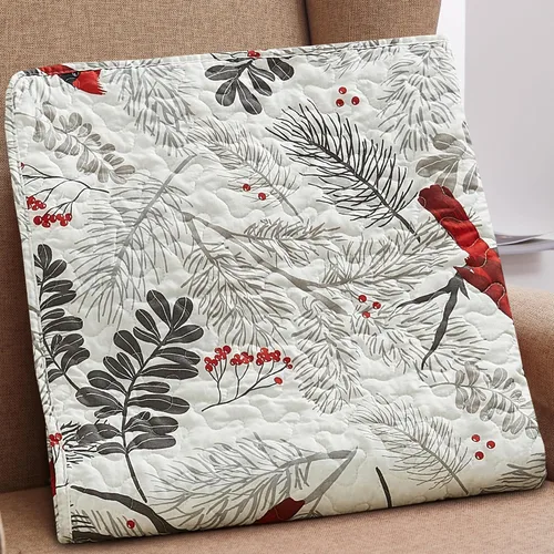 Vista 2 de Virah Bella - Manta acolchada de 50 x 60 pulgadas - Edredón ligero para acento, decoración o ropa de cama - Manta con temática cardenal Cardinals