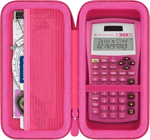Vista 14 de khanka Funda de transporte para calculadora científica Texas Instruments TI-30Xa/TI BA II Plus/TI-30XIIS /TI-30XS MultiView/TI-36X Pro Engineering
