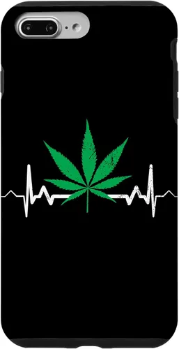 Vista 12 de Weed Heartbeat Pot Cannabis Leaf Marijuana 420 Stoner Gift Case for iPhone 17