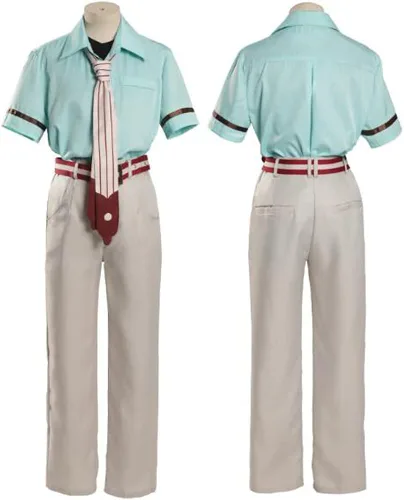 Vista 3 de Hanako Kun - Disfraz de cosplay de Minamoto Kou Mitsuba, uniforme de cosplay con peluca