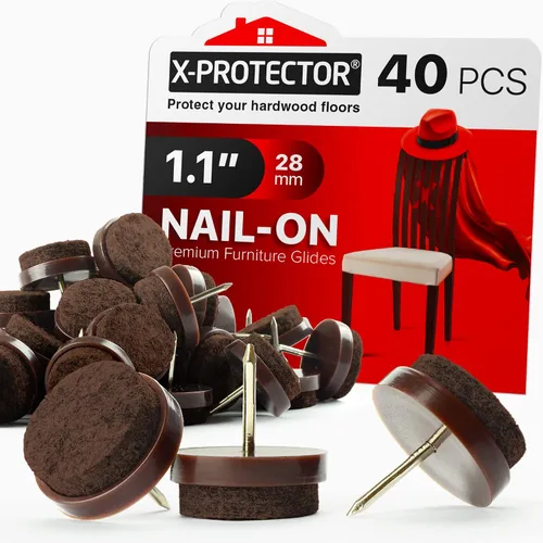 Vista 7 de X-Protector Almohadillas para Muebles con Martillo de Clavos - Martillo Magnético Pequeño con Garra para Instalar Protectores de Piso para Patas