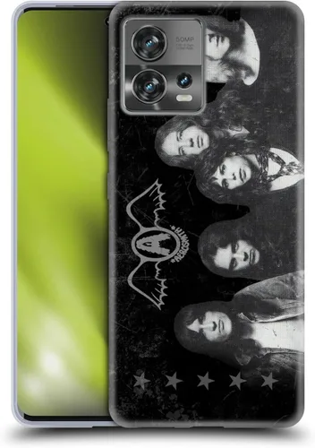 Vista 44 de Head Case Designs Officially Licensed Aerosmith 1987 Permanent Vacation Black and White Gel Case [Military Grade Protection] Compatible with Moto E7