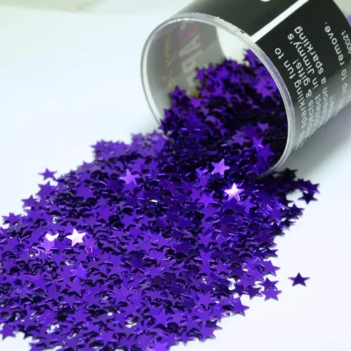 Vista 18 de Confetti Star 1/4" Negro - Paquete al por menor #8513 QS0