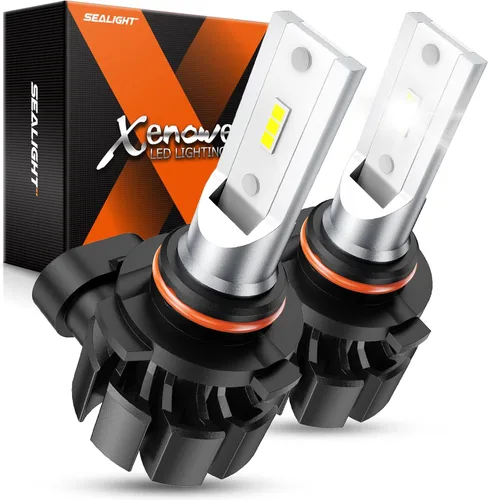 Vista 10 de SEALIGHT Bombillas LED antiniebla 9145 H10 Bule, 13,000 LM 6500K blanco frío H10, tamaño 1:1 9040 9140 9145 bombillas LED antiniebla