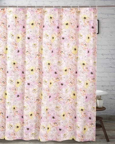 Vista 18 de Greenland Home Fashions Cortina de ducha de tela Sensations, decoración elegante para el baño, lavable a máquina, 72 pulgadas x 72 pulgadas, Atlantis