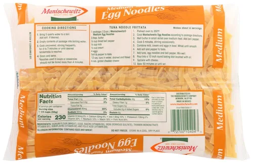 Vista 2 de Manischewitz - Fideos de huevo medianos de 12.0 onzas (paquete de 3)