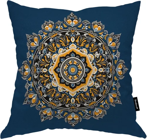 Vista 26 de Fundas de almohada de pintura artística, líneas abstractas amarillas y grises, fundas de almohada suaves, funda de cojín para sala de estar, cama