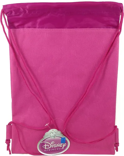 Vista 2 de Disney Mochila con cordón Princesses Rosa Oscuro, Rosado, Mochila