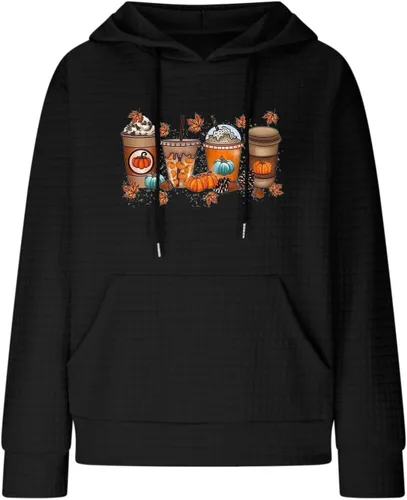 Vista 132 de SHAOBGE Sudaderas con capucha de gran tamaño para mujer, sudaderas con capucha para entrenamiento, suéteres casuales y cómodos trajes de moda