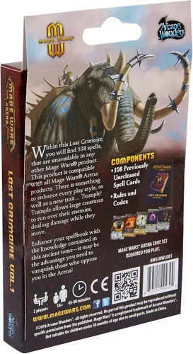 Vista 2 de Arcane Wonders Mage Wars Arena Lost Grimoire Volumen 1 Juego de Cartas
