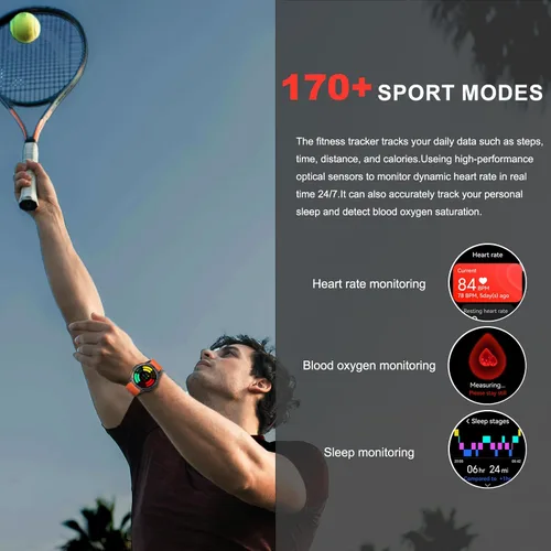 Vista 7 de Relojes inteligentes militares con GPS integrado, más de 170 modos deportivos para hombres con linterna, reloj inteligente para teléfonos Android