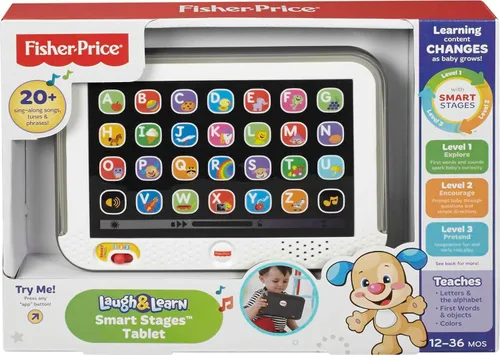 Vista 6 de Tablet Smart Laugh and Learn de Fisher-Price Laugh, gris