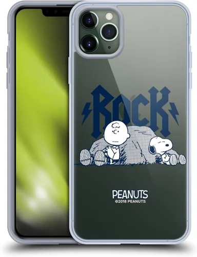 Vista 128 de Head Case Designs Funda de gel con licencia oficial de Peanuts Charlie Brown Good Grief Rock Tees [protección de grado militar] compatible con Apple