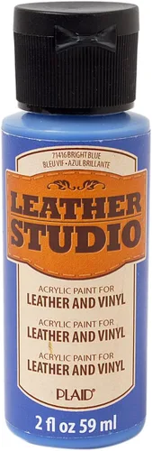 Vista 9 de Leather Studio 71411 pintura para piel de color blanco, 2 onzas