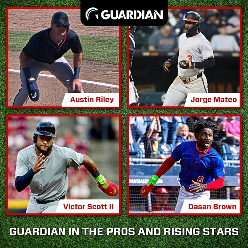 Vista 7 de Guante deslizante Guardian Baseball - Tallas para jóvenes y adultos - Guante deslizante para béisbol - Correa de compresión elástica