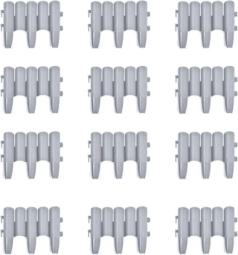 Vista 11 de PP Garden Fence Insert Plastic Fence Garden Picket Fence Bordes Césped Parterres Plantas Fronteras Decorativas Jardín Patio Productos al aire libre