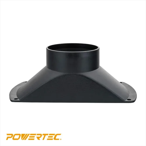 Vista 5 de POWERTEC 70150V Campana de polvo rectangular para 4 pulgadas OD accesorio, para carpintería manguera y accesorios de recolección de polvo