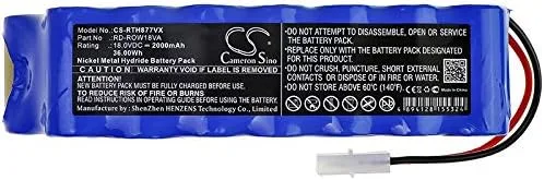 Vista 3 de Cameron Sino - Batería para Rowenta RH8771 PN:Rowenta RD-ROW18VA 2000mAh / 36.00Wh