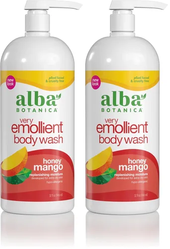Vista 14 de Alba Botanica Jabón Corporal Muy Emoliente, Rescate de Coco, 32 Oz