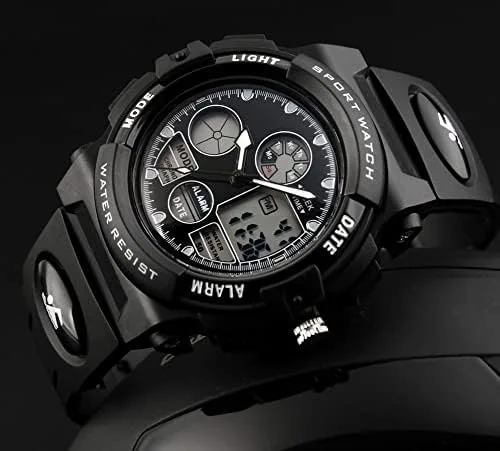 Vista 6 de PASNEW Kids WatchBoy Sports Waterproof WatchLED 50M Alarm Calendar Outdoors WatchWatches with Luminous