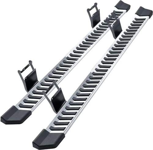 Vista 19 de COMNOVA Estribos Compatibles con Ford F-150 Crew Cab 2004-2014 (4 puertas de tamaño completo), diseño de almohadilla de paso de 6 pulgadas, barras
