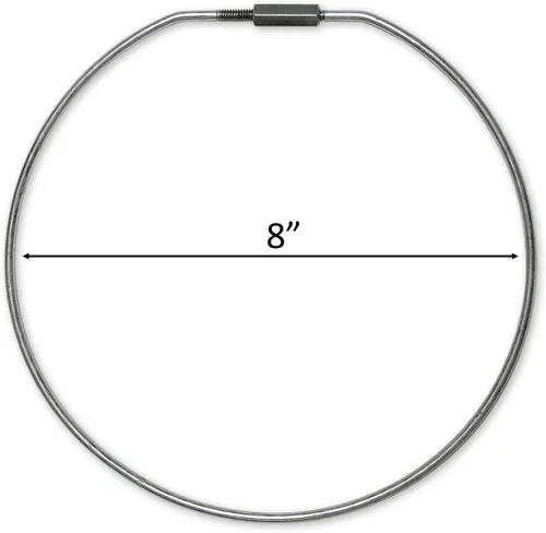 Vista 2 de Lucky Line Llaveros de bloqueo roscados de 8 pulgadas, 1 llavero (7981), plata