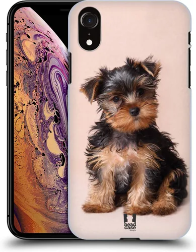 Vista 20 de Head Case Designs Estuche rígido para perros y perros en blanco y negro compatible con Apple iPhone XR calzones para perro blanco y negro.