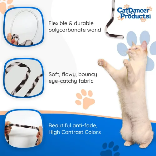 Vista 4 de Varita mágica de juguete para amantes de gatos Cat Dancer, Paquete de 1, Multicolor