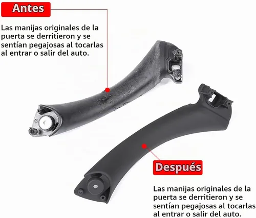Vista 5 de Jaronx Compatible con BMW Serie 3 Manija de puerta E90/E91/E92/E93 2004-2011, juego de 6 piezas de repuesto de manija de puerta interior izquierda