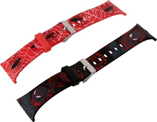 Vista 3 de Spider-Man and Miles Morales - Juego de reloj LCD intercambiable para niños, Varios colores, Reloj