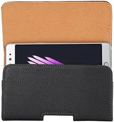 Vista 3 de Funda de piel sintética para teléfono celular con clip para cinturón para iPhone SE, 11 Pro, 12 Mini, 13 Mini, XS, X, 8, iPhone 16e, 15 Pro, 14, 13