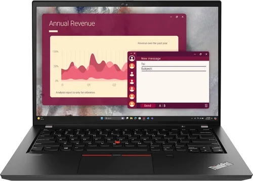 Vista 9 de Lenovo ThinkPad T14 - Laptop de negocios, Intel Core i7, 40 GB de RAM, SSD