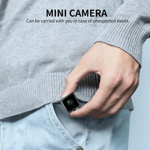 Vista 9 de Mini cámara de seguridad 4K WiFi cámara inalámbrica pequeña inteligente portátil HD cámara de niñera con detección de movimiento en la nube