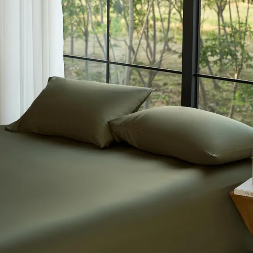 Vista 9 de Juego de fundas de almohada DOZ, 100% viscosa derivada del bambú, cultivada orgánicamente, extremadamente suave, sedosa, transpirable, refrescante