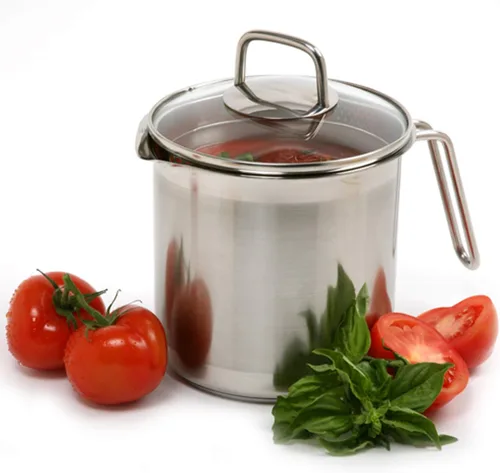 Vista 2 de Norpro KRONA - Olla múltiple de 12 tazas con tapa coladora, acero inoxidable