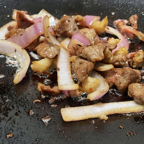 Vista 5 de Brightalk Sartén coreana para barbacoa de 13 pulgadas, plancha de hierro fundido