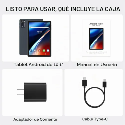 Vista 9 de 10.1 Inch Android 16 Tablet, 12GB + 64GB, Helio G80 for Home Use, WiFi