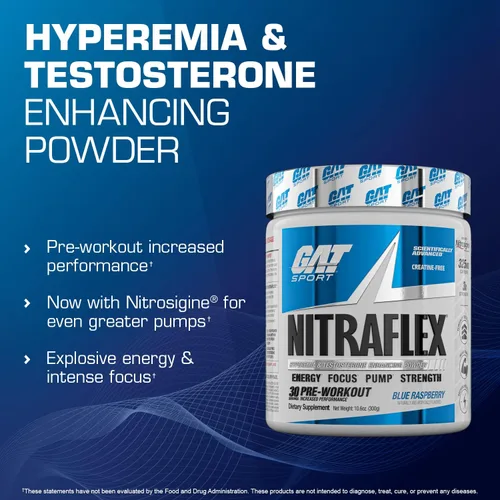 Vista 3 de GAT Sport Nitraflex - Polvo avanzado de preentrenamiento aumenta el flujo sanguíneo aumenta la fuerza y la energía mejora el rendimiento
