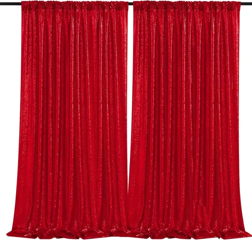 Vista 47 de B-COOL Cortinas de Fondo de Lentejuelas Azul Bebé 2 Piezas 2ftx8ft Fotografía para Fiestas Fondo Brillante Cortinas para Prom Bodas Baby Shower