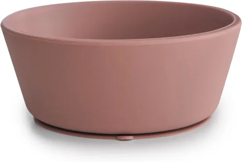 Vista 17 de mushie Tazón de Succión de Silicona Diseño Antideslizante Libre de BPA (Blush)