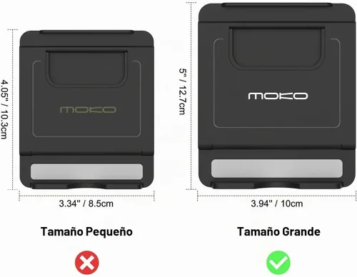 Vista 9 de MoKo - Soporte plegable para teléfono celular, soporte para escritorio, tablet de 6 a 12.9 pulgadas Fits iPad Pro 12.9", iPad Air, Galaxy Tab &