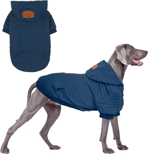 Vista 30 de BEAUTYZOO - Sudadera con capucha para perros con agujero para correa y bolsillo, suéteres para perros pequeños, medianos y grandes, niños y niñas