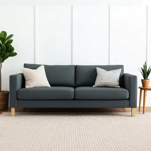 Vista 6 de MASTERS OF COVERS SLIPCOVER ONLY! Karlstad Replacment Slipcover Snug Fit Karlstad 3 Seat (Not 2 Seat) Sofa Cover Slipcover for The IKEA Karlstad