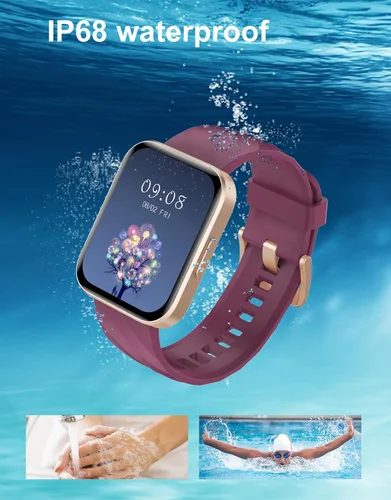 Vista 5 de Relojes inteligentes para hombres y mujeres (respuestas/hacer llamadas) compatibles con teléfonos iPhone Android, reloj inteligente de 1.85