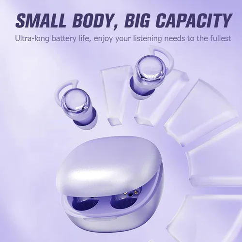 Vista 6 de Yihou Mini auriculares invisibles para dormir, inalámbricos, Bluetooth, cómodos, para dormir de lado, pequeños, pequeños, discretos, ocultos