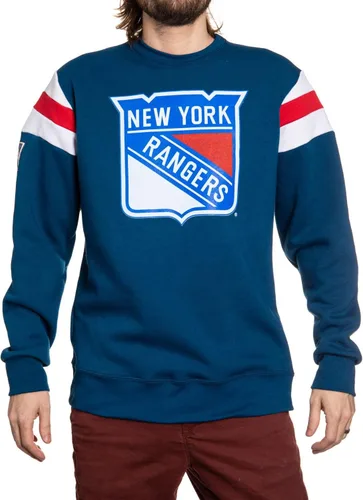 Vista 14 de Calhoun NHL Surf & Skate Varsity - Sudadera de cuello redondo para hombre, estilo retro, colección Coastal